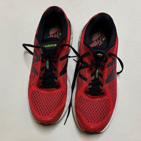 New Balance MVNGORB2 Running Energy Red Lime Men\'s Red and Black Athletic Shoes main image 10